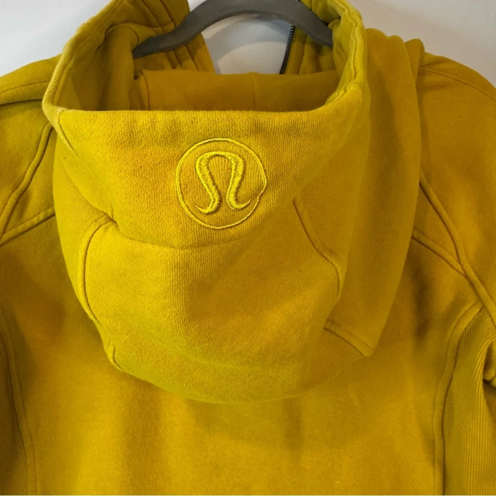 Lululemon Scuba Full Zip Yellow Size 10 - Picture 4 of 7